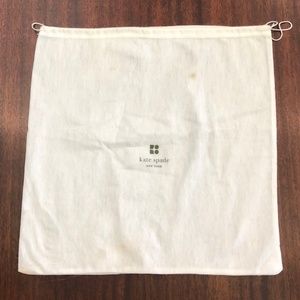 Kate Spade Drawstring dust cloth purse bag white